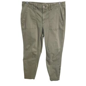 White House Black Market | Women's Olive Green Skinny Jeans (Size 10)